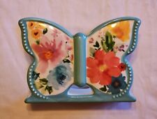 Pioneer Woman Stoneware Butterfly Napkin Holder Breezy Blossom Floral