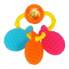 Funskool Giggles  Orange Teether Rattle of Multicolor Important For Babies