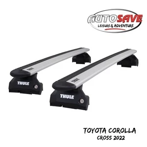Thule Aluminium WingBar Evo Silver Roof Bars to fit Toyota Corolla Cross 2022 - Picture 1 of 1