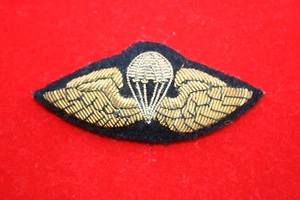 MALAYA BULLION WIRE AIRBORNE PARACHUTE WING M.S.S.R. MALAYAN MSSR - Picture 1 of 1