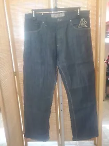 Pantalones de mezclilla Artful Dodger para hombre talla 36 x 31 azul lavado medio bolsillos rectos - Imagen 1 de 12