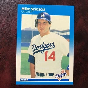 1987 Fleer GLOSSY Set MIKE SCIOSCIA #454 L.A. DODGERS ** MINT ** HIGH GRADE ** - Bild 1 von 1