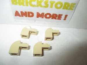 Lego - 4x Brick Brique 1x2x1 1/3 Courbe Curved Top 6091 Tan/Sand - Imagen 1 de 1