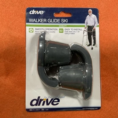 Drive Medical Walker Glide Ski en gris Foto 1 de 3