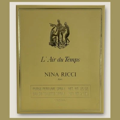 Винтажный L' Air du Temps Nina Ricci подарочный набор—туалетная вода спрей 2 унц и сумочка спрей 1/5 унц—новый - Изображение 1 из 4