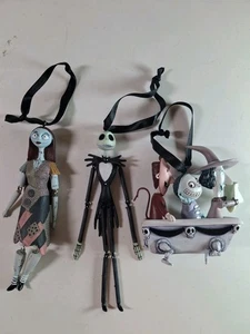 Disney Jack and Jill and Lock Shock Barrel Nightmare Before Christmas Ornaments - Bild 1 von 8