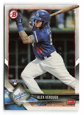 2018 Bowman Alex Verdugo #72 Rookie Los Angeles Dodgers - Image 1 of 2