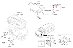 HYUNDAI BRACKET CONDENSER 2018-2021 GENUINE NEW 273502E000 OEM - Picture 1 of 8