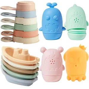 Bath Toys for Kids Ages 1-3, 15 PCS Mold Free Toddler Bath Toys for 2-4 Batht... - Picture 1 of 7