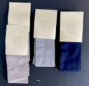 MAYORAL 6 YEAR TIGHTS LOT OF 4 IMPORTED FALL COLORS NWT - Picture 1 of 3