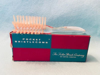 NUEVO Cepillo de Pelo Vintage FULLER Bolsillo Cerdas #534 Lucite Nylon Cerdas Nuevo de Lote Antiguo Foto 1 de 4