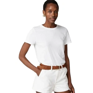 J.Crew Vintage Jersey T-Shirt Classic White Cotton Crew Neck Tee Womens XS NWT - Picture 1 of 10