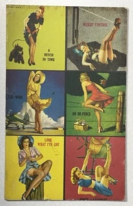 Risqué MUTOSCOPE Pin-Up Girl TOOTS AND SADDLES Vintage Card Rare Edition Arcade - Picture 1 of 2