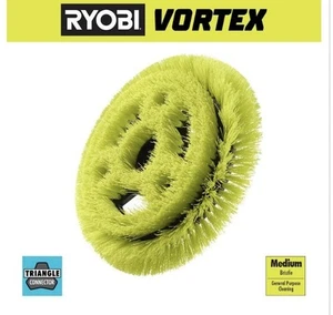 Ryobi 9 Zoll VORTEX Bürste mit mittleren Borsten zur Reinigung von Fliesen Werkzeug Material - Bild 1 von 7