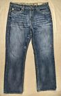 Buckle Big Star Voyager Straight Denim Jeans Mens Size 36R Distressed *read
