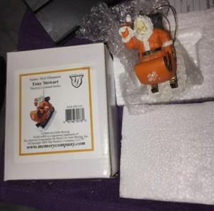 Tony Stewart Limited Edition Santa Sled Ornament Nascar Racing Christmas 2004 - Picture 1 of 5