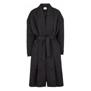 Maxi Abrigo Edredón Negro Just Femenino Talla XS Nuevo con Etiquetas $175 - Imagen 1 de 10