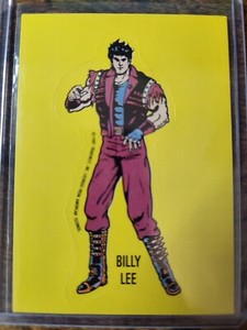 1989 Topps Nintendo Billy Lee Game Tip Sticker Card #7 Double Dragon