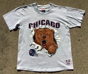 Vintage Chicago Bears 1994 Nutmeg T-Shirt Breakthrough Size Large NFL USA Made - Picture 1 of 9