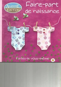 FAIRE PART DE NAISSANCE 39 MODELES POUR GARCONS ET FILLES - 10 THEMES DIFFERENTS - Picture 1 of 1