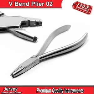 Dental Stop V Bend Plier NO2 Orthodontic Wire Braces Bend Forming Dentist Pliers - Picture 1 of 4