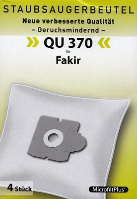 4 Staubsaugerbeutel QU 370 für Fakir Trend TS 2000 - Bild 1 von 2