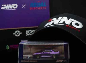 INNO - Easter Event Special: Nissan Skyline GT-R R32 in MD Purple w BLACK Cap - Picture 1 of 7