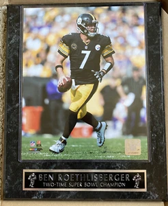 Ben Roethilisberger 2 Time Super Bowl Champion NFL Limited Plaque - Picture 1 of 7