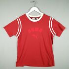 VINTAGE PUMA T-shirt Mens Extra Large Crew Neck Red White