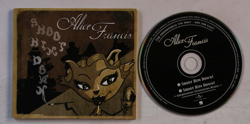 Alice Francis Shoot Him Down! GER Adv Digipak CDSingle 2012 Rare! Swing Electro - Bild 1 von 1