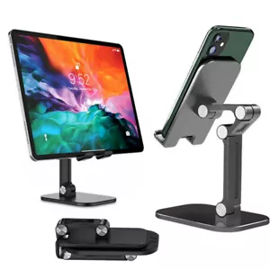 Cell Phone Stand Tablet Mount Fordable Desktop Holder Cradle Dock IPAD iPhone - Picture 1 of 13