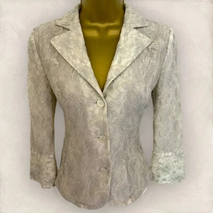 Armani Collezioni Womens Vintage Ice Green Lace Occasion Jacket IT 38 UK 6 - Imagen 1 de 5