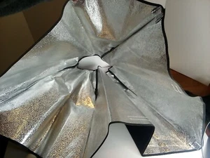 (2) Photography Studio Reflective Light Black / Silver Umbrella - Picture 1 of 6