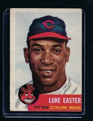 1953 Topps Baseball Card #2 Luke Easter, Cleveland Indians, Negro Leagues, EX! - Image 1 of 2