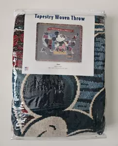Disney Parks United States U.S Woven Tapestry Throw Blanket 60 x 50 Mickey - Picture 1 of 6