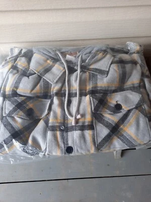 The Haband Tailgater Flannel Mens Work Wear lined  Hooded Jacket- size XL - Image 1 of 4