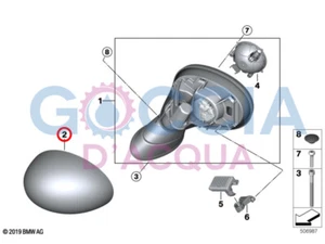 Genuine MINI F56 F55 F54 F57 F60 Cover for mirror- Left primed 51169881533 - Picture 1 of 3