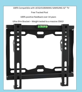 UE32J5100AK SAMSUNG 32" ULTRA SLIM TV BRACKET WALL MOUNT LCD Screen Fixing NEW - Picture 1 of 1