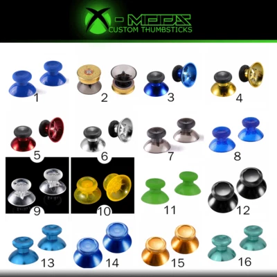 Xbox One Controller Replacement Thumbsticks - ALL MODELS - Thumb Grips Analog x2 - Image 1 of 2