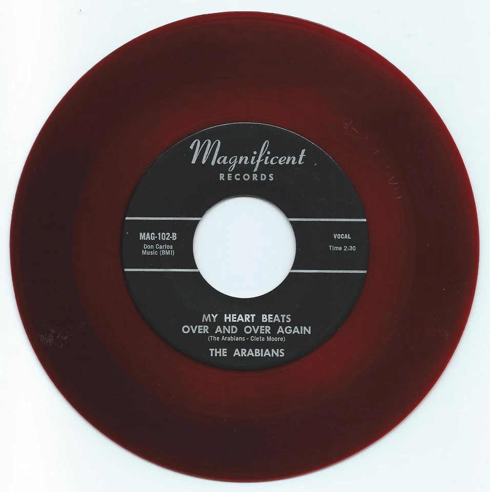 ARABIANS MY HEART BEATS OVER AND OVER AGAIN ON MAGNIFICENT VG+ RED WAX REISSUE - Image 1 of 1