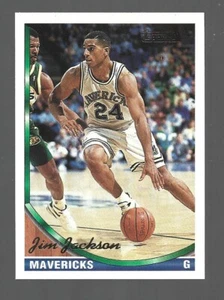 1993-94 Topps GOLD #38 Jim Jackson Dallas Mavericks Ohio State Buckeyes Jimmy - Imagen 1 de 1