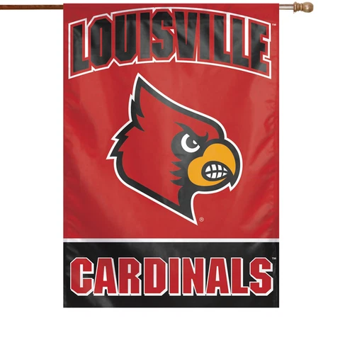WinCraft Louisville Cardinals 28" x 40" Full Name Single-Sided Vertical Banner Cover