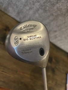 Callaway Great Big Bertha Driver Ruger Titanium War Bird 9 Degrees Driver Stiff - Picture 1 of 5