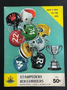 1967 Stampeders Roughriders CFL Football Program Canadian Western Final #1 - Picture 1 of 1