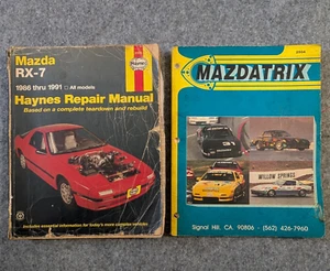 Mazdatrix, Rotary Engineering, & Mazda RX-7 Haynes Repair Manual RX7 - Foto 1 di 5