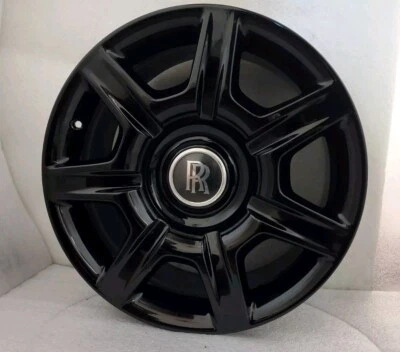 4 Original 20" Rolls Royce OEM Wheels Gloss Black Rims Ghost Wraith Dawn $2185ob - Image 1 of 4