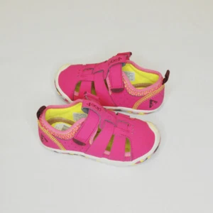 G-Plae, 9.5, Sam, leather sandals (9.5 Kids,NEW Pink/Yellow No Box) - Picture 1 of 1