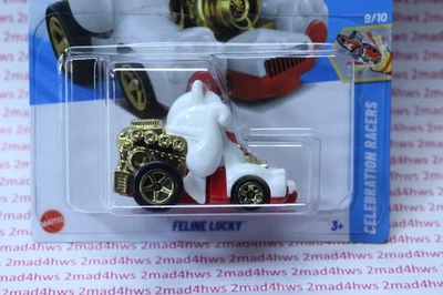 Hot Wheels 2025 nuevos modelos blanco FELINE LUCKY Maneki-Neko 234/250 celebración Foto 1 de 3