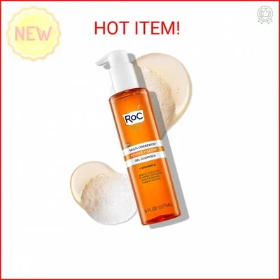 Roc Multi Correxion Revive + Gel Brillo Vitamina C Limpiador, Jabón Facial, Limpieza Facial Foto 1 de 2