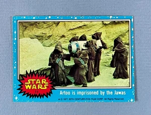 1977 Topps Star Wars Blue Series 1 - Artoo is imprisoned by the Jawas #11 - Picture 1 of 2
